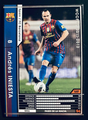 2011-12 Panini Sega WCCF # 265 Andres Iniesta Barcelona black