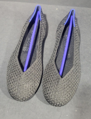 Rothy's The Flat Black Honeycomb Slip On  Shoes Women's Size 6, 7, 8.5, 9, 10