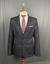 MINT The Kooples Men's Black Wool Fitted Blazer Sportcoat Jacket Size 52