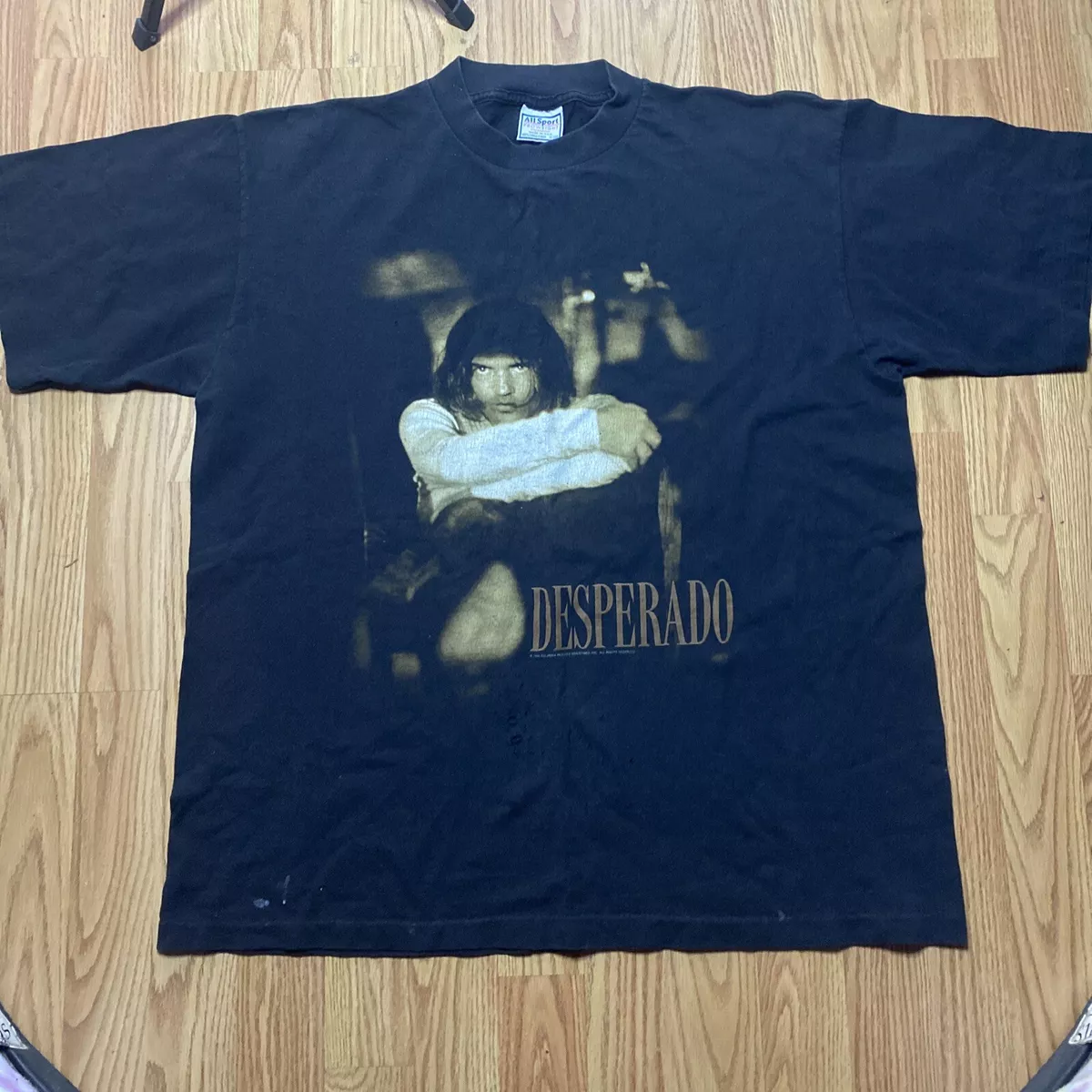 Vintage 1995 Desperado Antonio Banderas Movie Black T Shirt