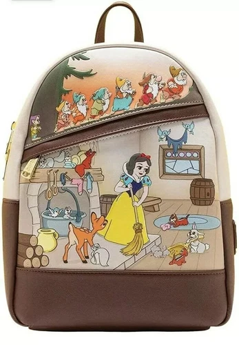 Loungefly x Disney Snow White and the Seven Dwarfs Multi Scene Mini Backpack