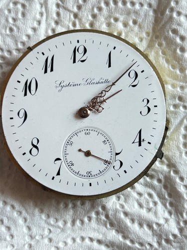 Antikes feines Taschenuhrwerk System Glashütte working balance ok blatt (Z536) - 第 12/13 張圖片