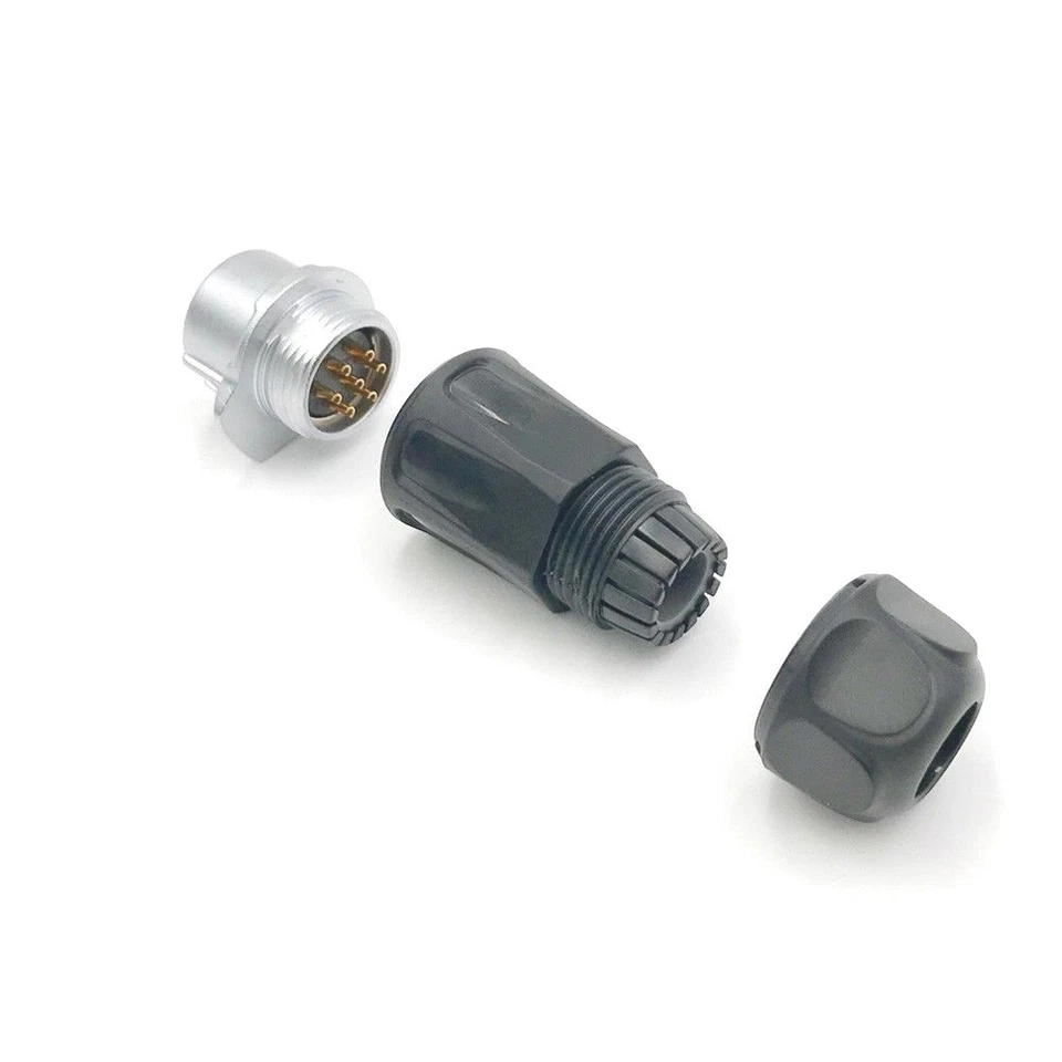 CNLINKO 7 Pin Power Signal Circular Connector Male Docking Plug Waterproof IP67 - Image 2 of 3