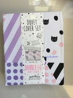 Gabriella Kitty Cats Print Double Bed Duvet Cover Set Cute Velvet Ghost Primark Gabriella Kitty Cats Print Double Bed Duvet Cover Set Cute Velvet Ghost Primark