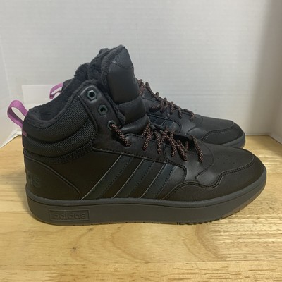 Adidas Hoops 3.0 Mid WTR Winter Men's Sneaker Black Athletic Basketball Sneakers
