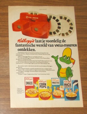 Seltene Werbung KELLOGG'S SMACKS VIEW-MASTER Promo 1978