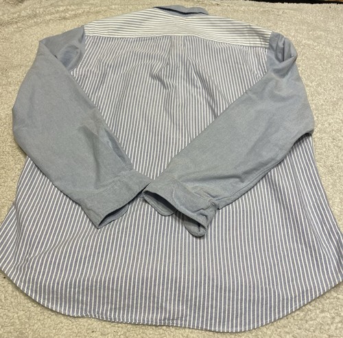 RALPH LAUREN Men's XL Moxford Button Down Striped Flesh Pony Colorblock Shirt - Picture 10 of 10