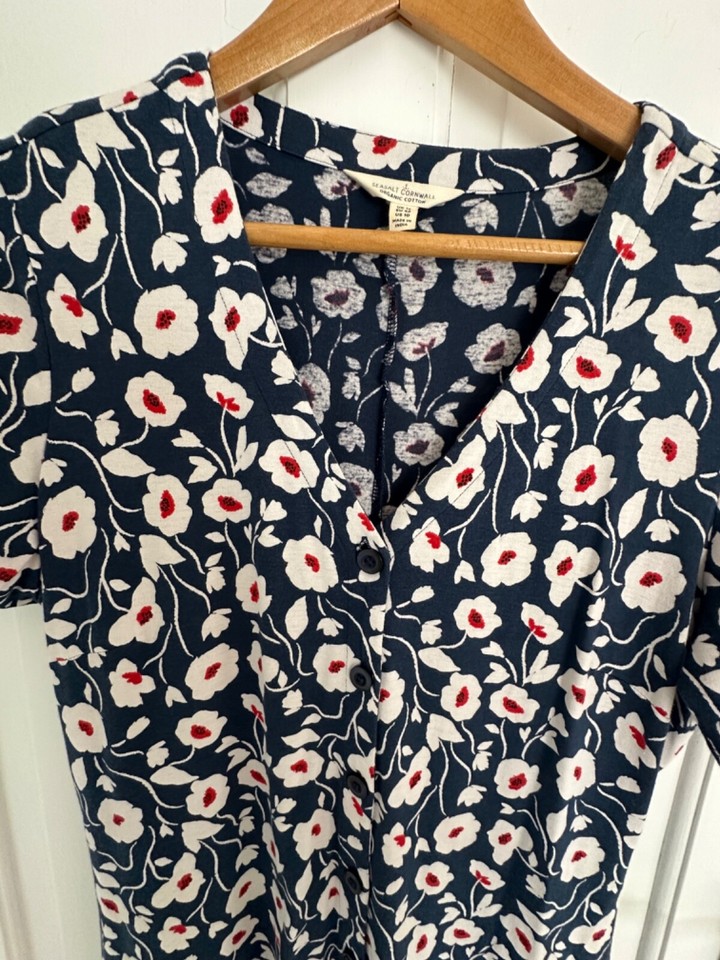 Seasalt Vintage Inspired Tea Dress Short Sleeved Midi Lillian Dress