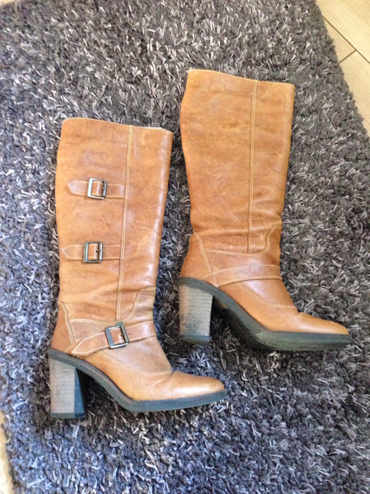 Lederstiefel Heine Gr. 37 camel Lederstiefel Heine Gr. 37 camel