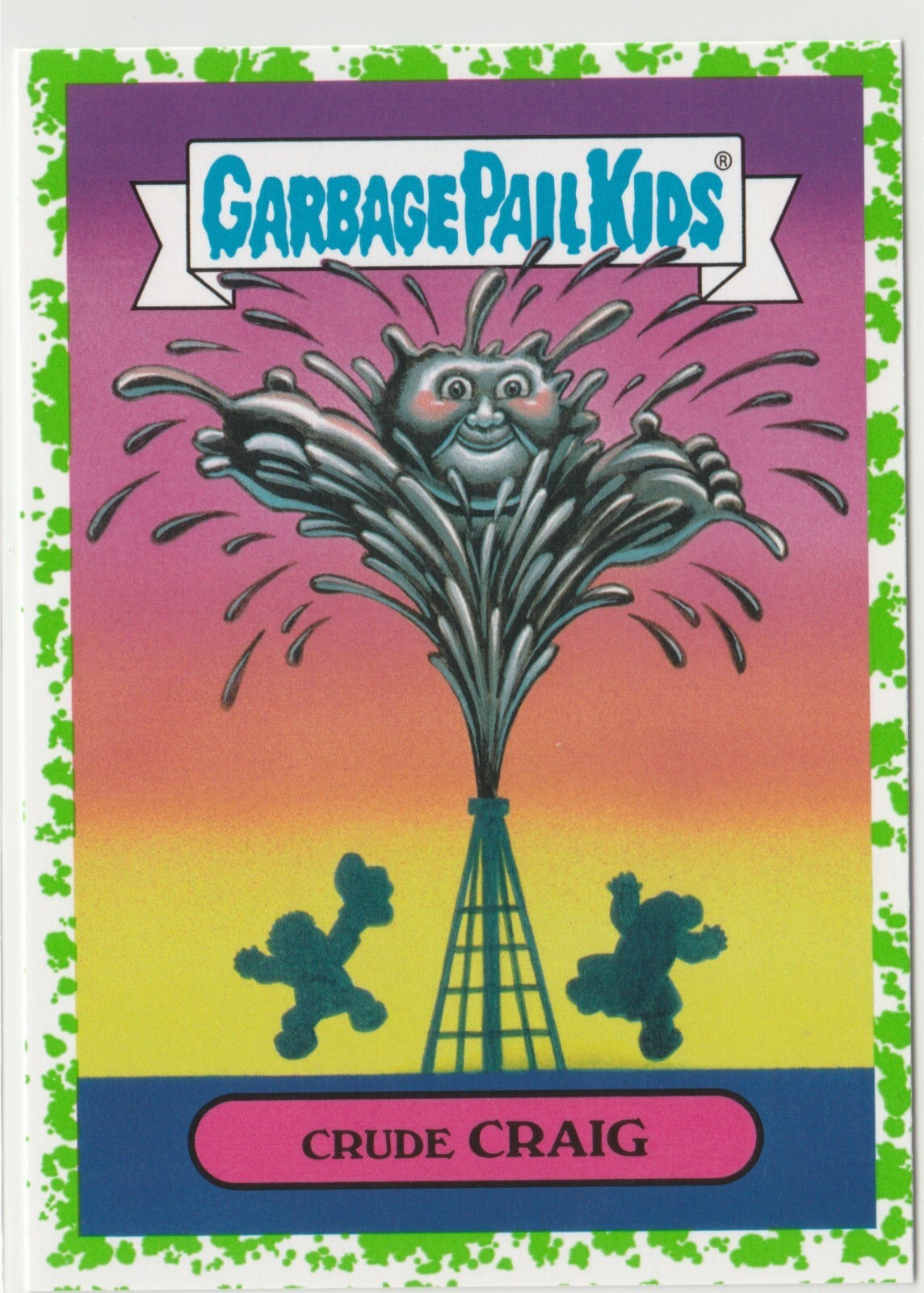 Crude Craig 33b Green Garbage Pail Kids GPK 2016 American As Apple Pie Card