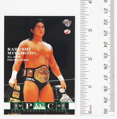 KAZUSHI MIYAMOTO - 2005 BBM Pro-Wrestling Trading Card | eBay