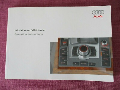 AUDI MMI BASIC NAVIGATION SAT NAV / AUDIO / PHONE HANDBOOK. A6 S6 A8 S8 Q7