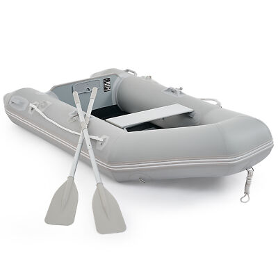 VIRIBUS 7.5' Inflatable Boat Dinghy Fishing Raft w Repair Kit 660lbs. Foot Pump