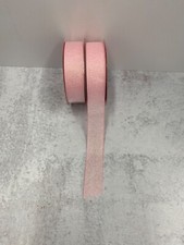 2x pink metallic sheer ribbon 1 in x 10 yds / roll crafts bows wreaths Easter