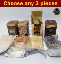 3X Hemani Musk jamid Perfume Solid Amber Black Halal Fragrance Arabian مسك جامد