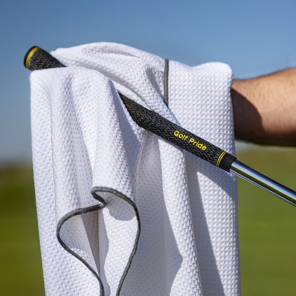 Golf Pride V55 Cord Grips Standard 58R Black/Yellow Tour Velvet -Set 7 - Image 2 of 4