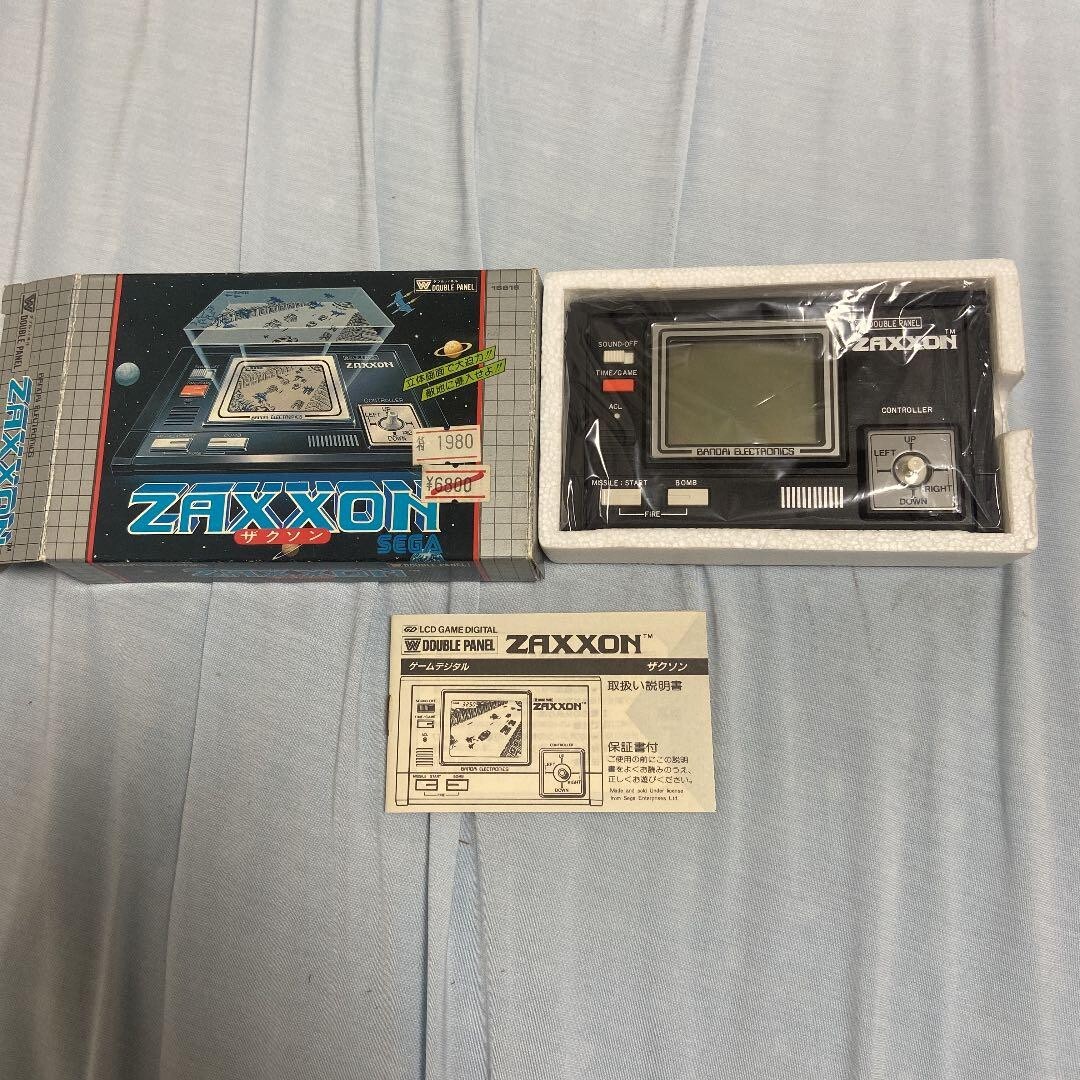 ザクソン ZAXXON SEGA BANDAI LCD BANDAI LCD ZAXXON vintage old shooter game boxed unused
