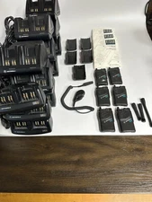 Lot of 6 Motorola Visar UHF Radios, H05RDD9AA4BN with Accessories