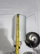 Monument 1-Light Pendant Chande Mfg#2479568 Brushed Nickel With  Opal Glass NEW