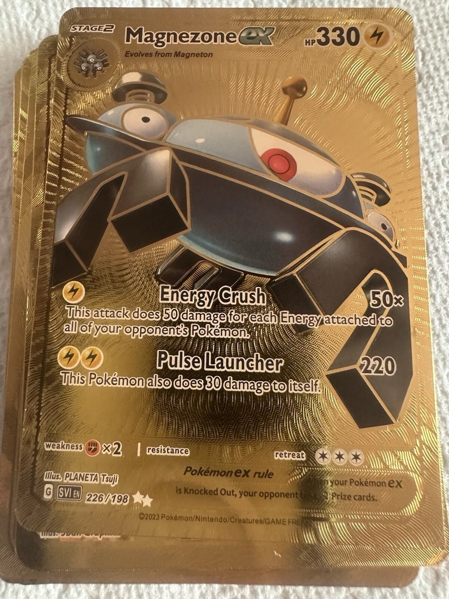 Magnezone 💥Gold Foil Fan Art /Display Card NM | eBay