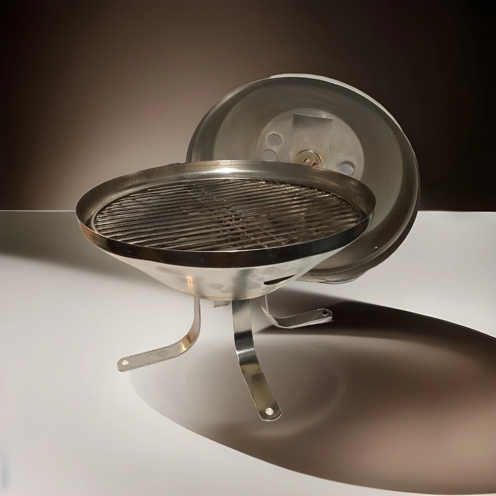 Magma Boat Stainless Steel 14” Kettle Grill Charcoal With Quad Legs Included VGC