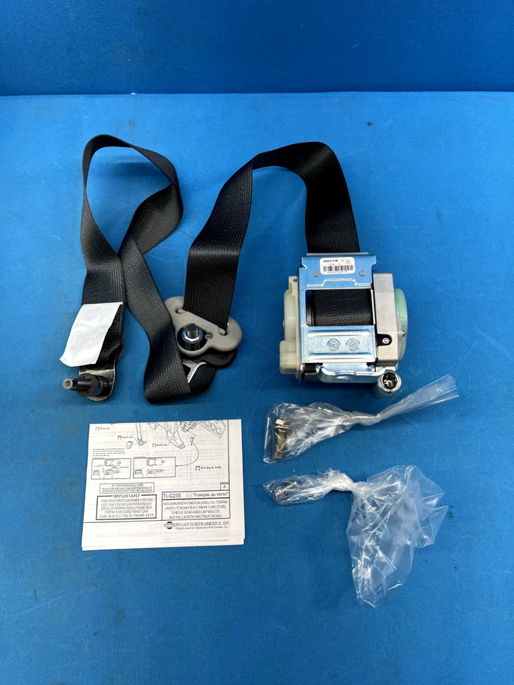 Conjunto de cinturón Frontier Xterra Pathfinder genuino OEM Nissan 86885-ZL08C Foto 3 de 4