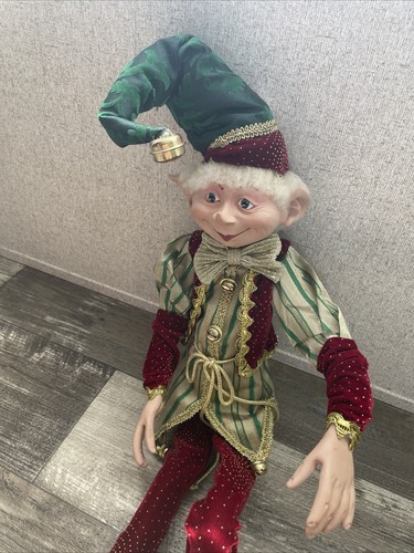 ROBERT STANLEY ST.NICHOLAS MESA NAVIDAD ELFO MUÑECA POSABLE 30” Hobby Lobby - Imagen 2 de 11