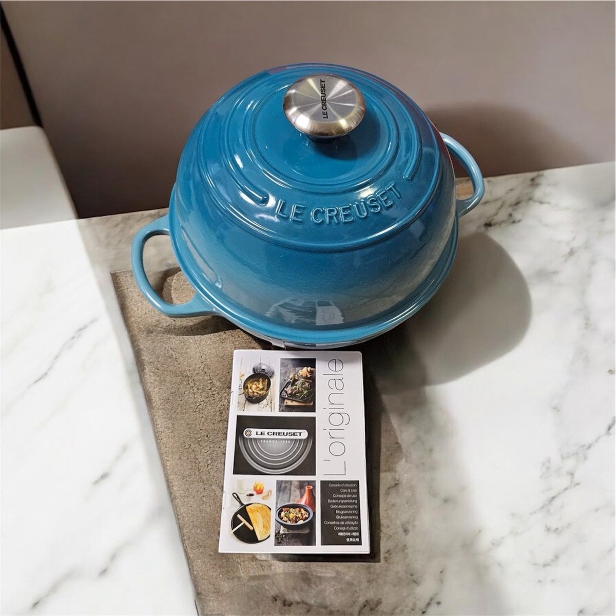 Le Creuset Signature Cast Iron 1.75 Quart Bread Oven, Caribbean