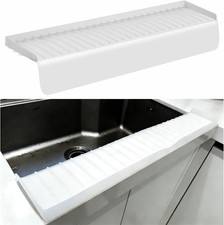 Sink Edge Protector with Suction Cup, 30" X 4", Silicone Sink Splash Guard for K