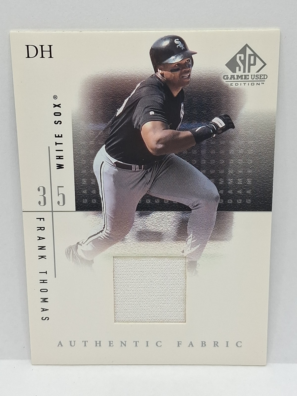 2001 Upper Deck SP Game Used Frank Thomas White Sox Authentic Fabric (P13)