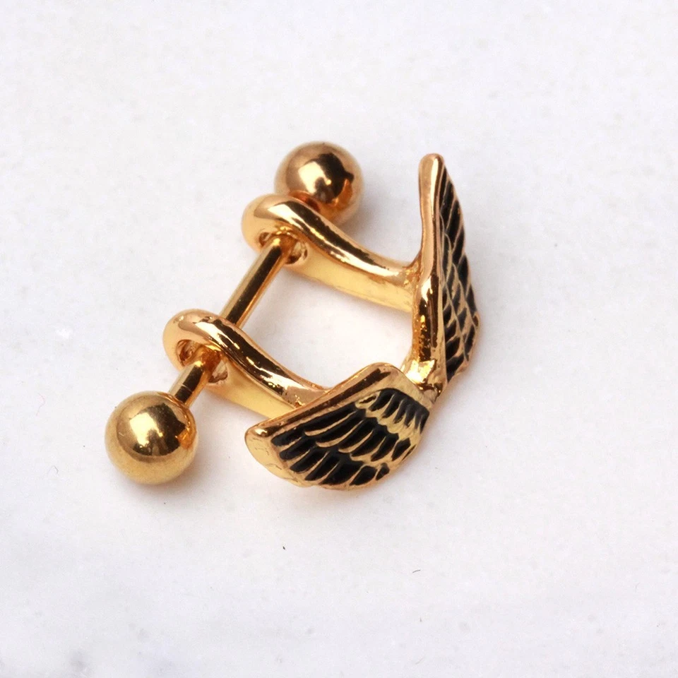 Gold Plated Angel Wing Cartilage Cuff - Image 4 of 4
