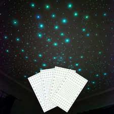 808 PCS Glow in the Dark Stars for Ceiling, Glowing Wall Decals Decor Stickers,