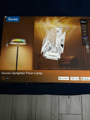 Govee H6040 RGBIC Smart LED Uplighter Floor Lamp App Control 1600lm Black