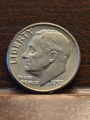 1950 D Roosevelt Dime UNCIRCULATED 02