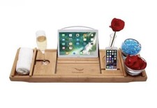 Streamline Bamboo Bathtub Caddy Tray B-100-43BNW Water Resistant Sealed