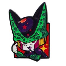 Dragon Ball Z Chibi Goku Vegeta Cell Buu Enameled Metal Pins Set