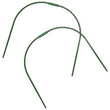 2 Pcs Arch Shaped Hoops Garden Greenhouse Set Plastic Support Rods Arched