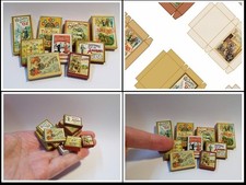 dolls house printie kit Vintage Games Boxes No1