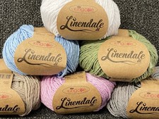 King Cole Linendale Double Knit DK Linen Cotton Blend Wool Yarn by 50g Ball