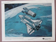 1970s Rockwell NAVSTAR GPS Satellite Released Space Shuttle Orbiter Cargo Bay