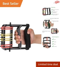 Finger & Hand Exerciser for Rehabilitation - Build Grip Strength, Black V Shape