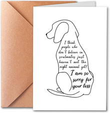 , Pet Sympathy Cards for Dog Sympathy Card for Loss of Dog, Suitable for Pet L