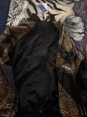 adidas SPRT Animal Print Shark Woven Track Jacket - Beige