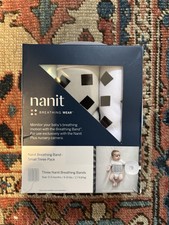 Nanit Breathing Bands Small Three Pack Brand New Sealed 0-3 Months 6-15 Lbs