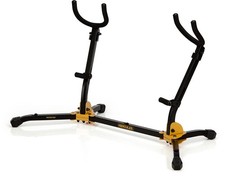 Hercules DS537B Dual Alto Tenor Saxophone Stand