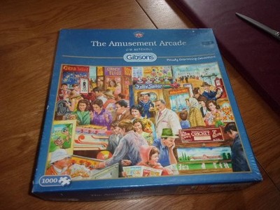 THE AMUSEMENT ARCADE VON JIM MITCHELL 1000 TEILE GIBSONS PUZZLE VOLLSTÄNDIG