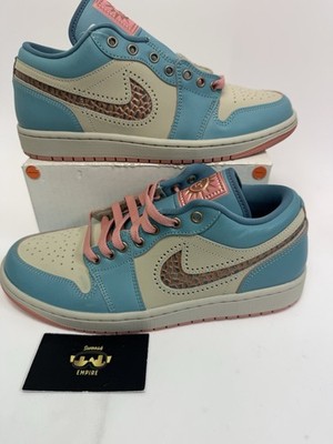 Air Jordan 1 Low SE Men's Size 9 Denim Turq/Smokey Blue IM8120-464 No Lid