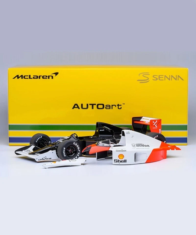 AUTOart 1/18 McLaren Honda MP4/6 Ayrton Senna Japanese GP 1991 Model New - Immagine 3 di 4