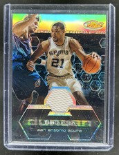 2003-04 Topps Finest Tim Duncan Jersey Refractor #/250 Spurs