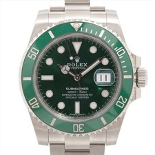 Rolex Rolex SUBMARINER DATE 116610LV SS SS AT Green-Face